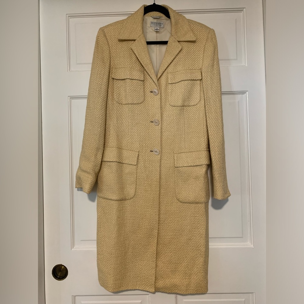 Talbots butter yellow coat